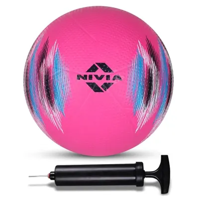 Ni Electric Volleyball/Rubber Moulded Volleyball/for Indoor/Outdoor/for Men/Women Size - 4 (Multicolor) with Ball Pump at ₹329