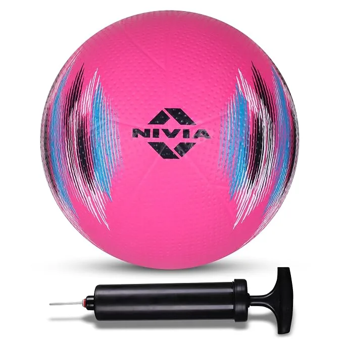Ni Electric Volleyball/Rubber Moulded Volleyball/for Indoor/Outdoor/for Men/Women Size - 4 (Multicolor) with Ball Pump at ₹329