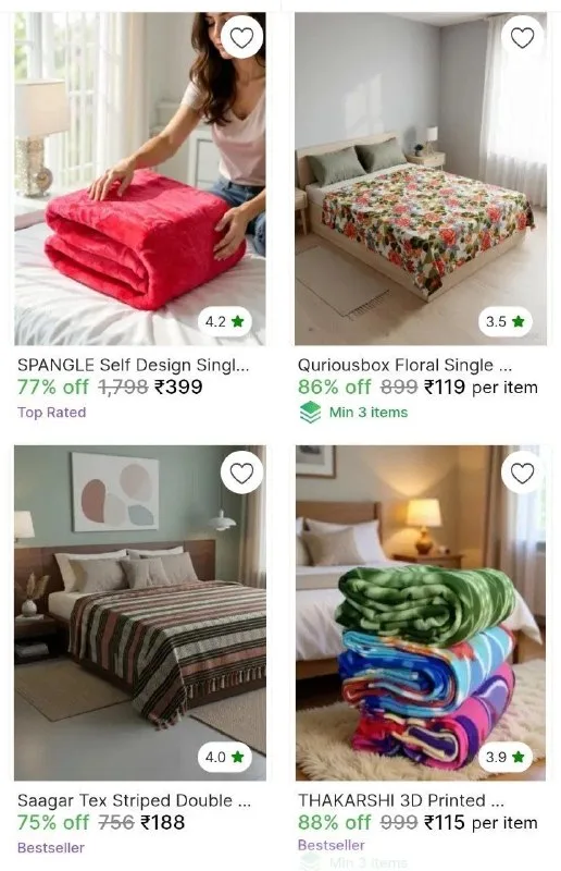 Blankets On Top Discount sale