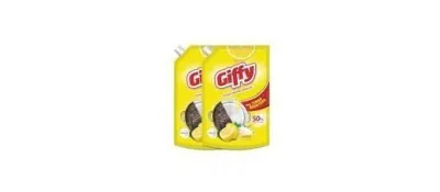 Giffy Liquid Dishwash Gel 900ml (Pack of 2) at ₹263