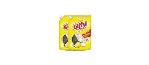 Giffy Liquid Dishwash Gel 900ml (Pack of 2) at ₹263