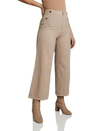 Symbol Women High Rise Cropped Length Denim Culottes (Available in Plus Sizes) at ₹249