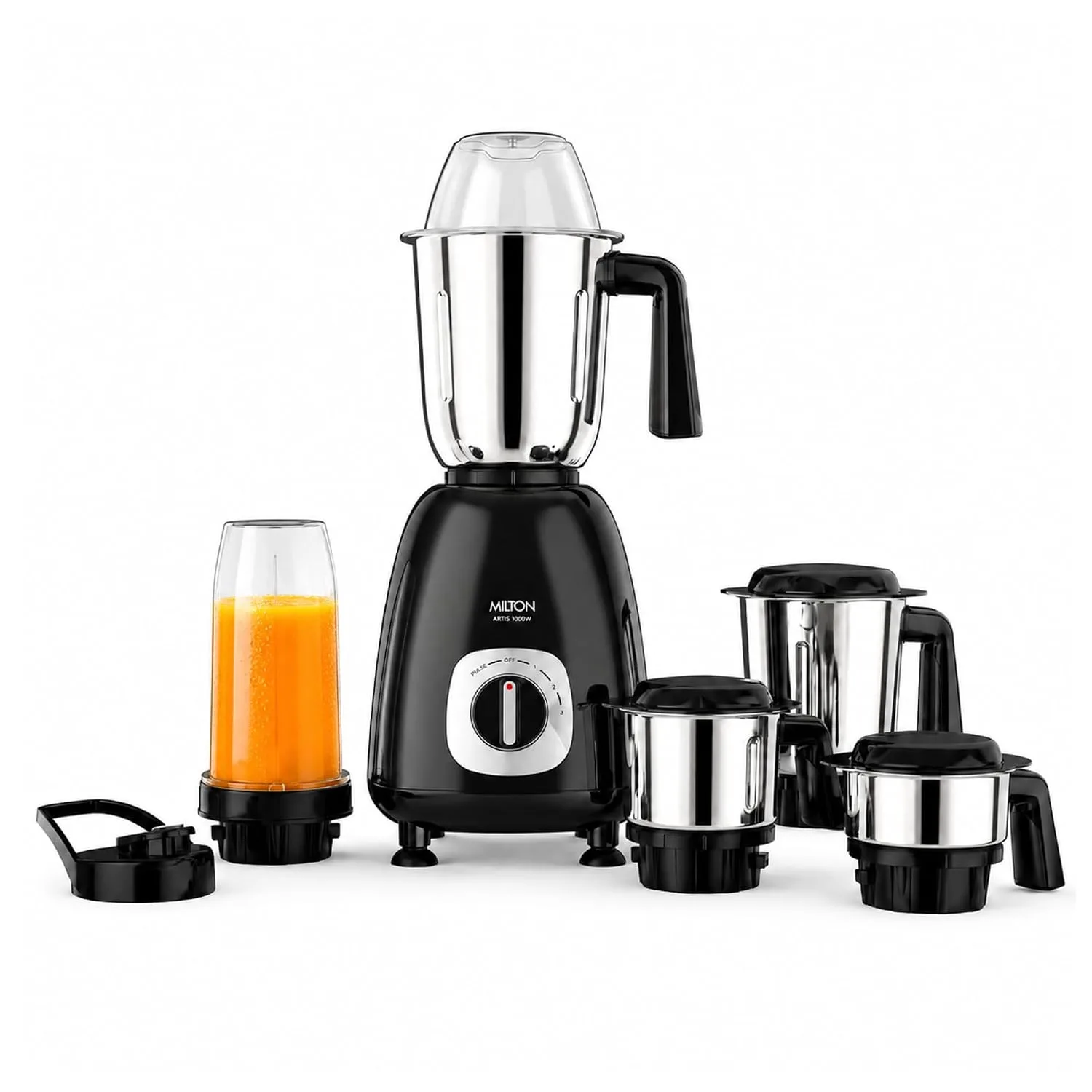 Milton Artis Mixer Grinder, 5 Jar, 1000 W at ₹3,666