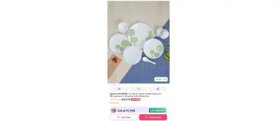 Larah by Borosil Dinner Set 34 Pieces at ₹1,044