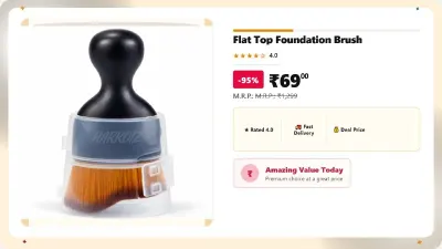 Flat Top Foundation Brush at ₹69