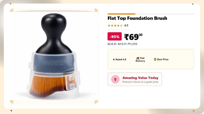 Flat Top Foundation Brush at ₹69