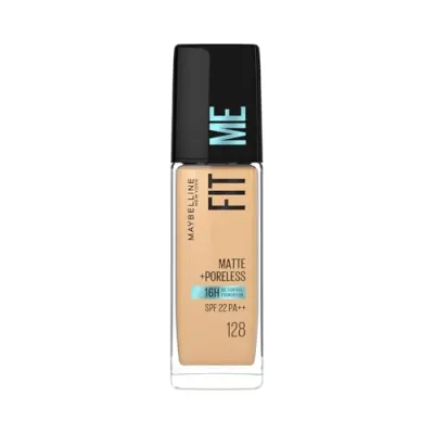 Maybelline New York Fit Me Matte + Poreless Liquid Foundation, 128 Warm at ₹262