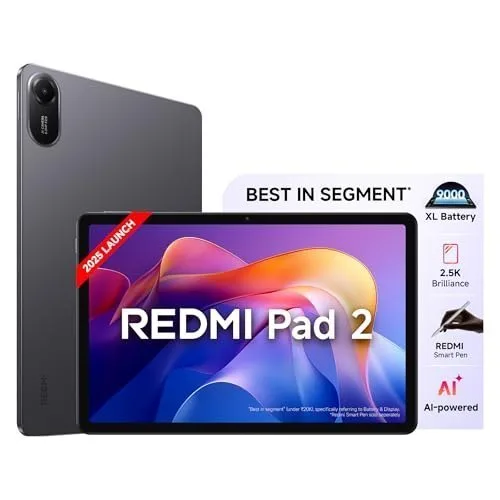 Redmi Pad 2, 11-inch 4GB RAM, 128GB ROM at ₹14,499