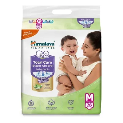 Himalaya Baby Pants Diaper Size M 76 Count at ₹599