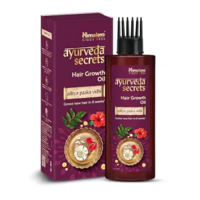 Himalaya Ayurveda Secrets Rosemary Hair Growth Oil for Men & Women | With Rosemary, Bhringaraja, Hibiscus & Curry Leaf | Helps Reduce Hair F at ₹263