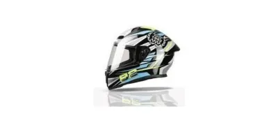 TVS Racing Titan Series Full Face Helmet for Men | Premium Bike Helmets with ABS Shell, UV Paint | Quick Release System at ₹1,670
