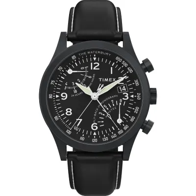 TIMEX Waterbury Traditional Analog Watch for man with Black Round Dial & Black at ₹7,247