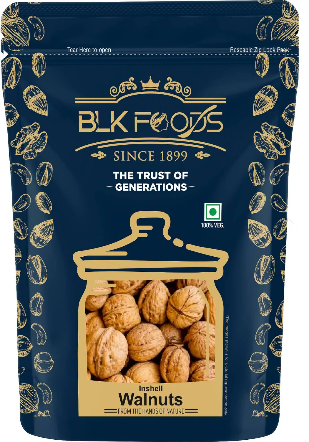 900g Walnut inshell at ₹589