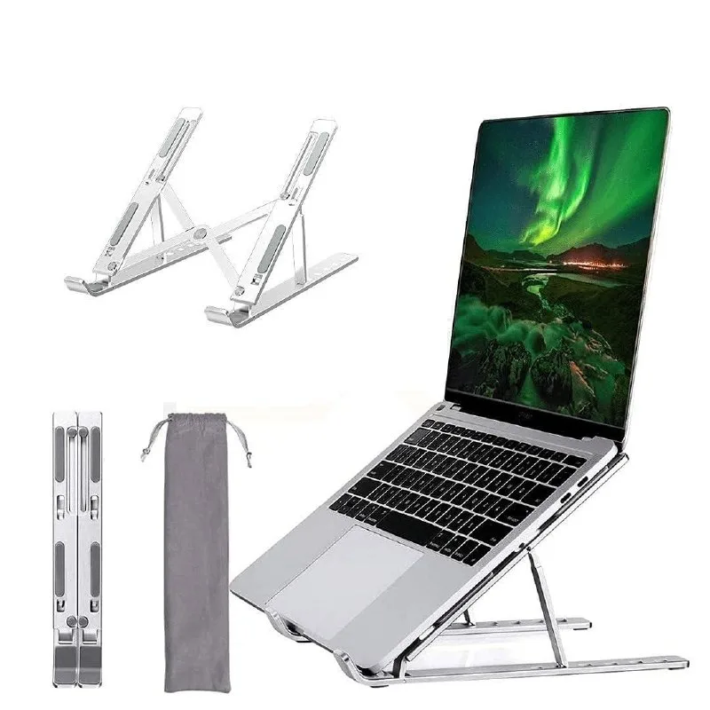 Dyazo 6 Angles Adjustable Aluminum Ergonomic Foldable Laptop Stand Holder at ₹349