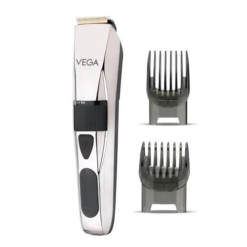 Vega P3 Battery Powered Trimmer Men, USB C Type, 160 Mins Runtime & 40 Length Settings, 2 Beard Comb, Cord-Cordless Use, Hair Trimmer, Shavi at ₹906