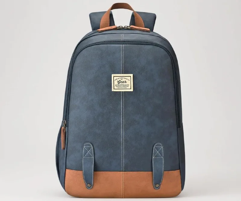 Gear Eco Classic 16"/20L Medium Water Resistant Faux Leather Daypack at ₹539