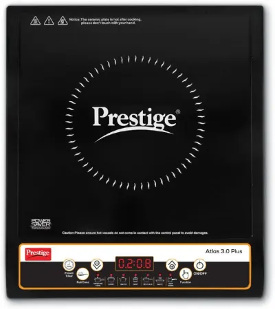 Prestige 1600 W Induction Cooktop Push Button (Black, Atlas 3.0 Plus) at ₹1,669