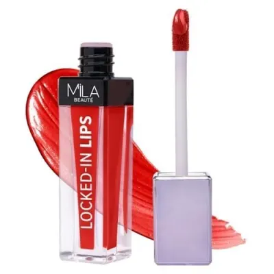 MILA BEAUTÉ Locked In Lips Liquid Lipstick |12 Hour Transfer Proof Formula with Hyaluronic Acid | Highly Pigmented Lipsticks | Shade at ₹99
