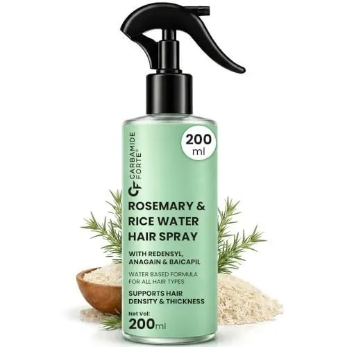 Carbamide Forte Rosemary Hair Spray with Rice Water | Rosemary Water Spray for Hair Growth with Redensyl, Anagain & Baicapil | Supports Hair at ₹167
