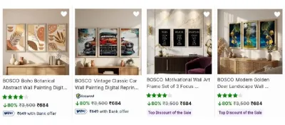 Set of 3 Painting from ₹684