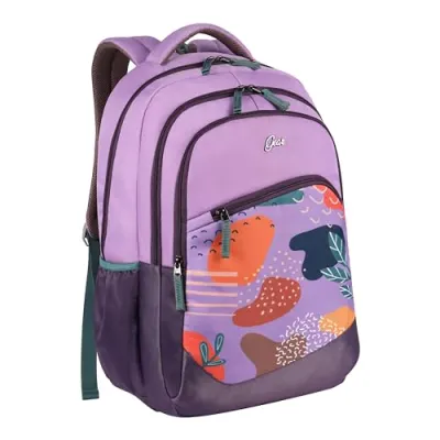 Gear Mily Water 19"/37L Large Resistant School Bag/Casual 5 Compartment Backpack/Daypack/Travel Backpack/Kids Bag for Girls - Lavender at ₹689