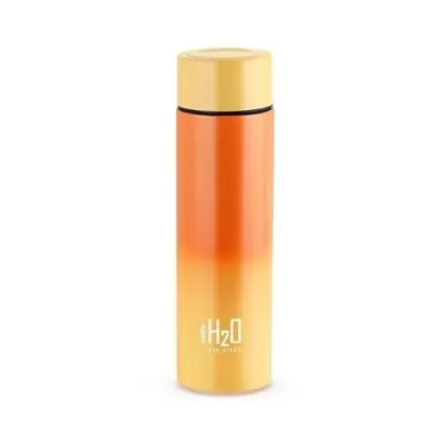 CELLO H2O Luma Stainless Steel Water Bottle For Office Use 1000ml Orange Peach | Single Wall Freezer & Fridge Safe Lightweight & Stylish Lea at ₹293