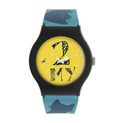 Fastrack Quartz Analog Yellow Dial Silicone Strap Watch for Unisex-9915PP66 at ₹427