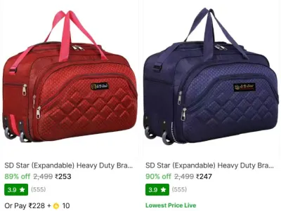 Duffel Bags from ₹247
