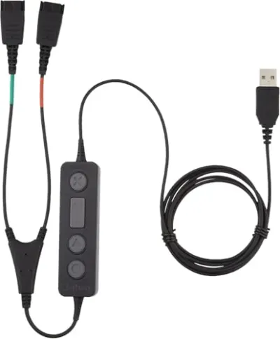 Jabra Link 265 USB/QD Training Cable | Dual Headset Supervisor Cable for Call Center Training | USB-A to Quick Disconnect (QD) | Compatible  at ₹5,355