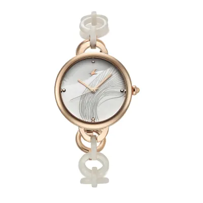 Fastrack Younique Quartz Analog Mother of Pearl at ₹2,688