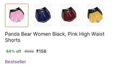 Pack of 2 Shorts at ₹158