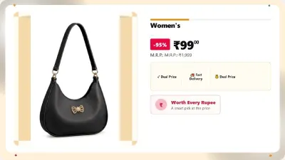 Sling Bag for Women at ₹99