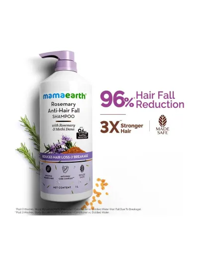 Mamaearth Anti-Hairfall Shampoo 1L at ₹650