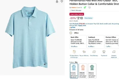 TEGO AIM Polo for Men at ₹210