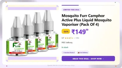 Mosquito Vaporiser Refill (4 x 45 ml) at ₹149