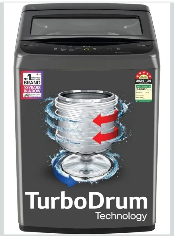 LG 8 Kg 5 Star Smart Inverter Technology Fully Automatic Top Load Washing Machine at ₹20,990
