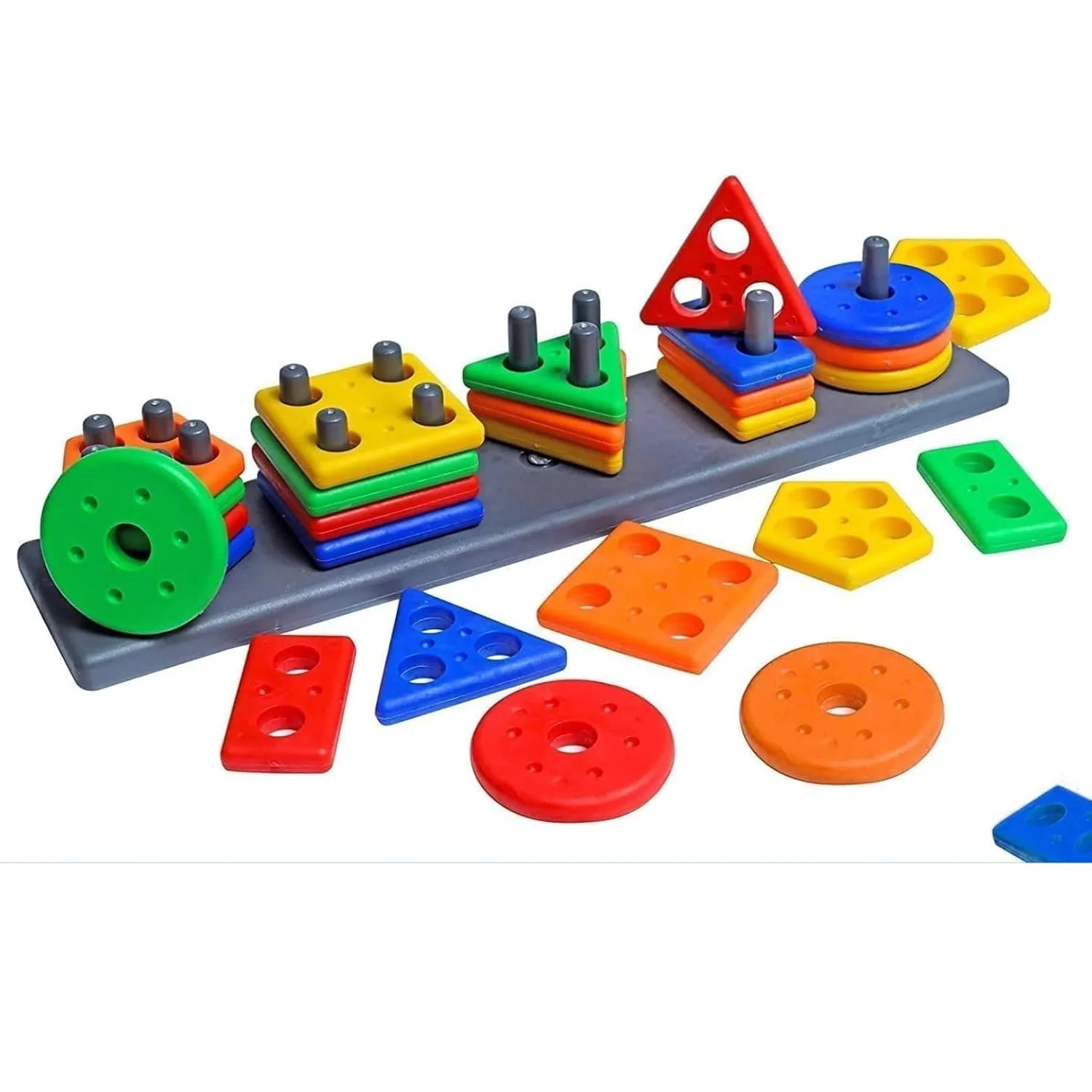 Kid’s Geometric Shape Sorting & Stacking Toy at ₹145