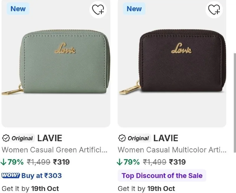 Lavie Clutches & Wallets Upto 79% OFF