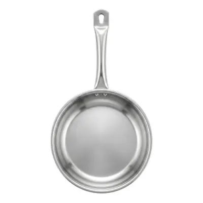 Lifelong Stainless Steel Fry Pan (0.8mm Thick) | Easy Pour Edge, Riveted Handles, Durable | Ideal for Stir Frying, Sautéing & Simmering | Ga at ₹549