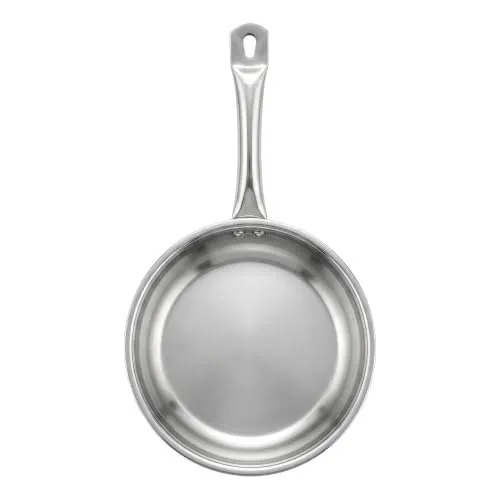Lifelong Stainless Steel Fry Pan (0.8mm Thick) | Easy Pour Edge, Riveted Handles, Durable | Ideal for Stir Frying, Sautéing & Simmering | Ga at ₹549