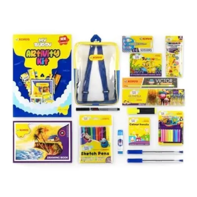 Kores Creative Artivity Kit | 13-in-1 Back to School Art & C at ₹284