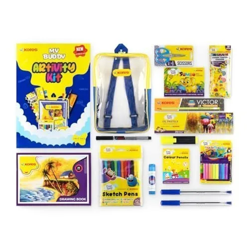 Kores Creative Artivity Kit | 13-in-1 Back to School Art & C at ₹284