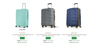 Upto 85% Off On Luggage & Trolley Bags