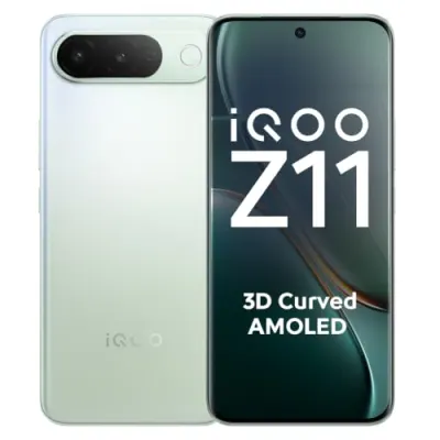 iQOO Z11 5G (Aurora Green, 6GB RAM, 128GB Storage) | India's 1st MediaTek Dimensity 7500 Turbo Processor* | 3D at ₹29,999