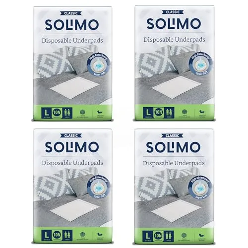 Amazon Brand - Solimo Classic Disposable Underpads | Large S at ₹559