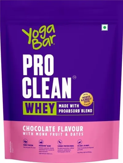 Yogabar Whey Protein Isolate + Concentrate|Chocolate 680g|25g Protein per Scoop|1.5lbs Whey Protein at ₹1,124