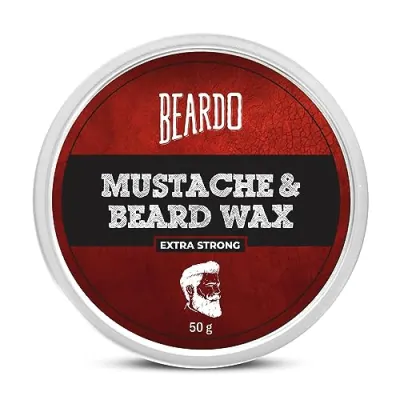 Beardo Beard and Mustache Wax, 50 gm | Beard Wax for Beard & Mustache Styling | Long Lasting Extra Strong Hold Wax for Men | Beard Hair Wax  at ₹198