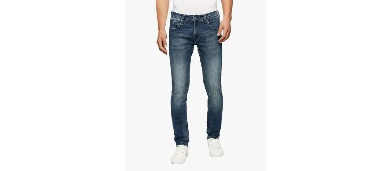 Pepe Jeans Men's Slim Fit Mid Rise Jeans at ₹899