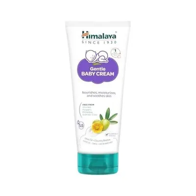 Himalaya Gentle Baby Cream 100ml with Olive Oil, Giloy & Licorice | pH 5.5 | No. 1 Doctor Recommended Baby Cream | Hypoallergenic | Nourishi at ₹127