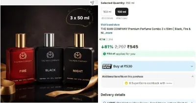 TMC Premium Perfume Combo (3 x 50ml) at ₹545